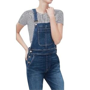 J. Crew Blue Denim Women Jeans Overalls, Large